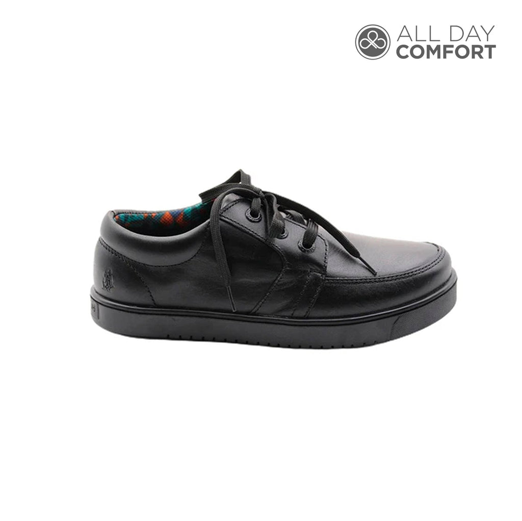 Zapatos escolares ED04 oxford negro para Niños